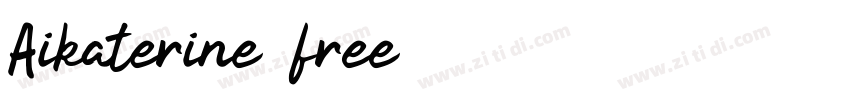 Aikaterine free字体转换